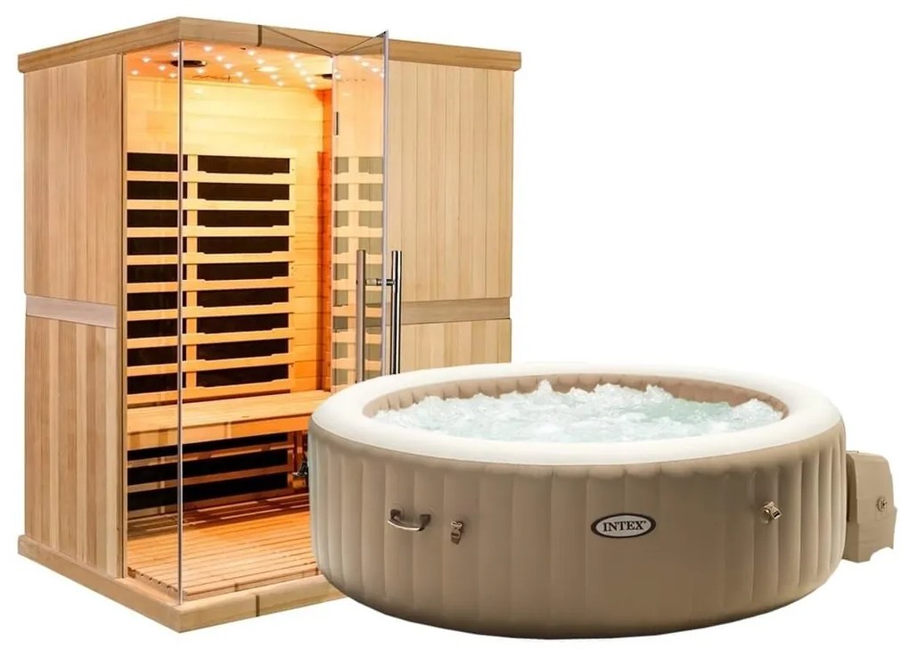 Marimex | Infrasauna Marimex Elegant 3001XXL + Vírivý bazén PureSpa Bubble HWS | 19900137