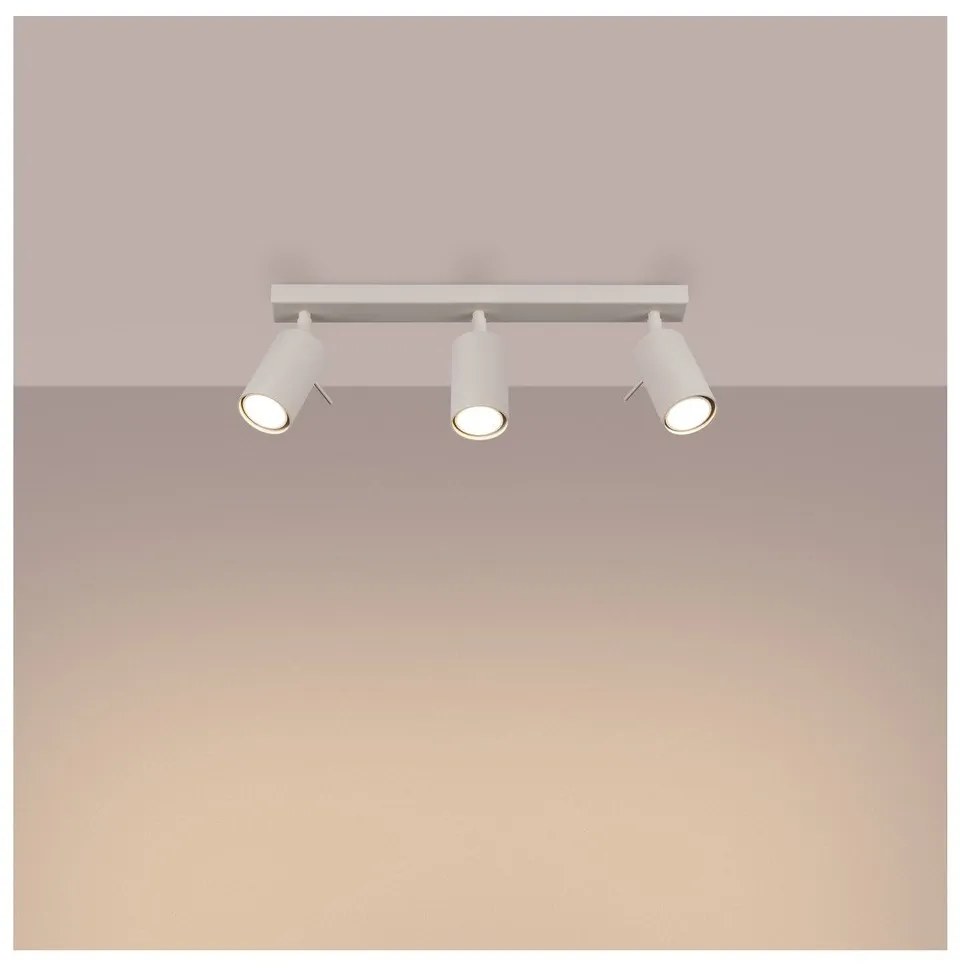 Krémovobiele bodové svietidlo 6x45 cm Etna – Sollux