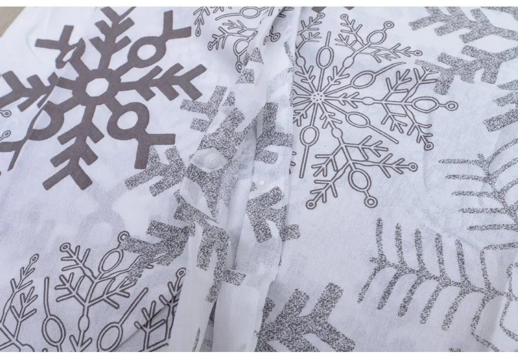Bavlnené obliečky SNOWFLAKES biele Rozmer obliečky: 70 x 90 cm | 140 x 200 cm