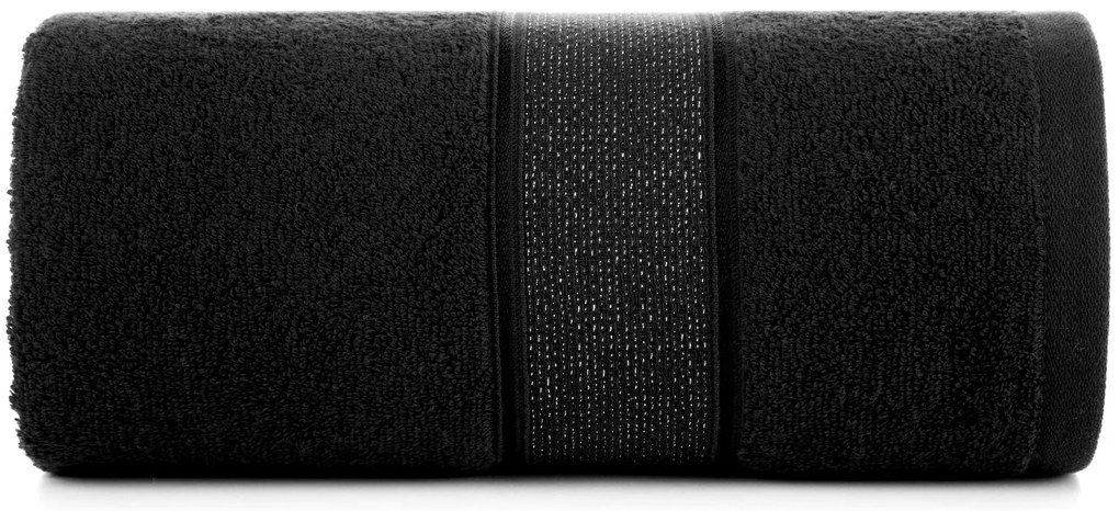 BAVLNENÝ UTERÁK LIANA 50X90 CM ČIERNA