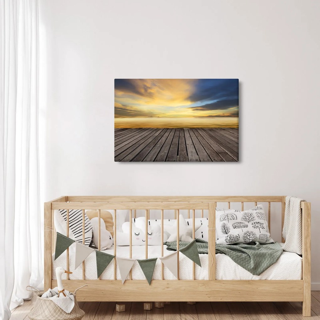 Obraz - Mólo s výhľadom (90x60 cm)