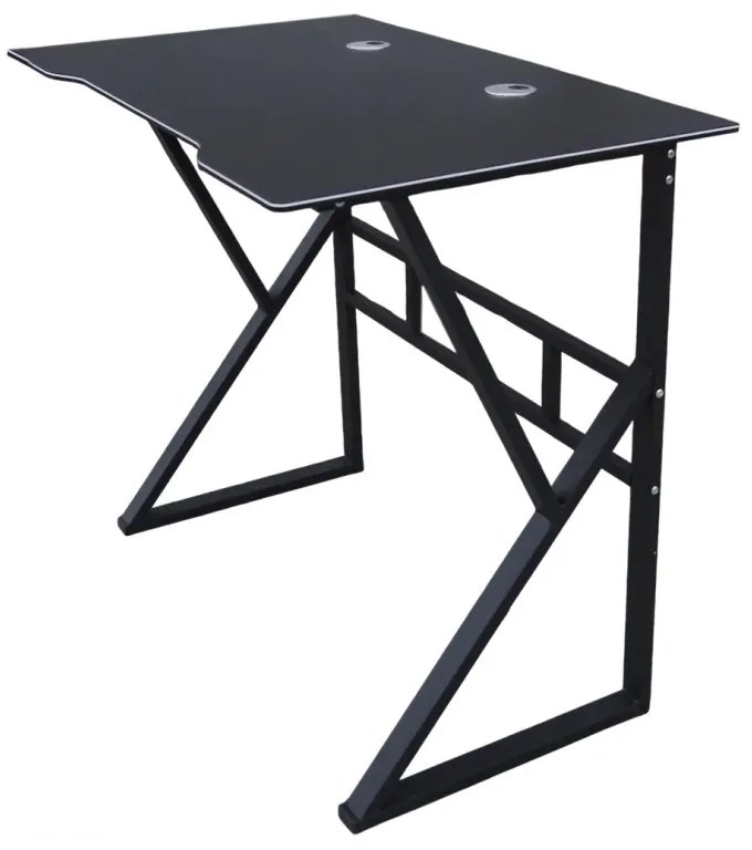Počítačový stôl v čiernej farbe