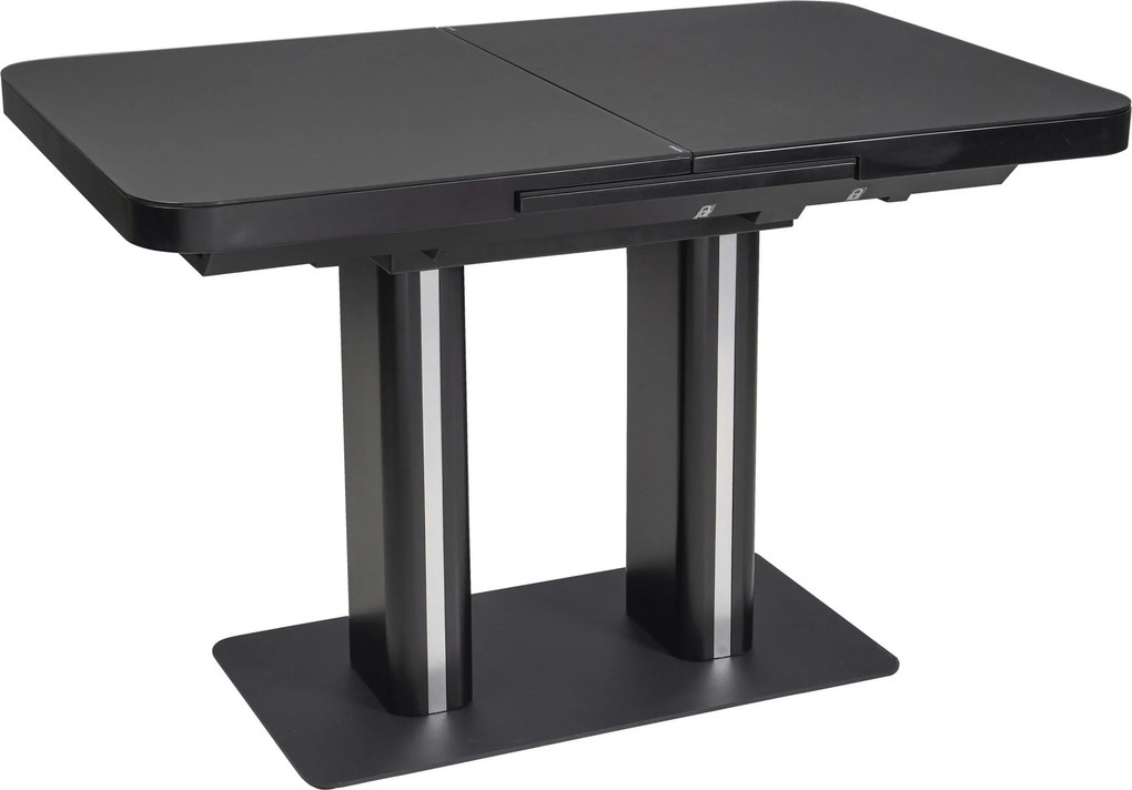 XXXLutz JEDÁLENSKÝ STÔL, čierna, 120-160/80/76 cm Hom`in - Stoly - 000069005202