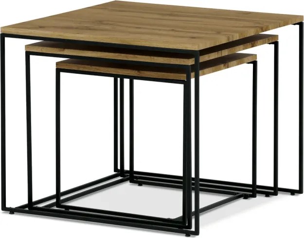 Sada 3 konferenčných stolíkov AF-3008 OAK