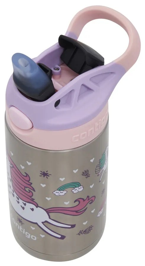 Contigo Detská termo fľaša Easy Clean 380 ml Strawberry Unicorn
