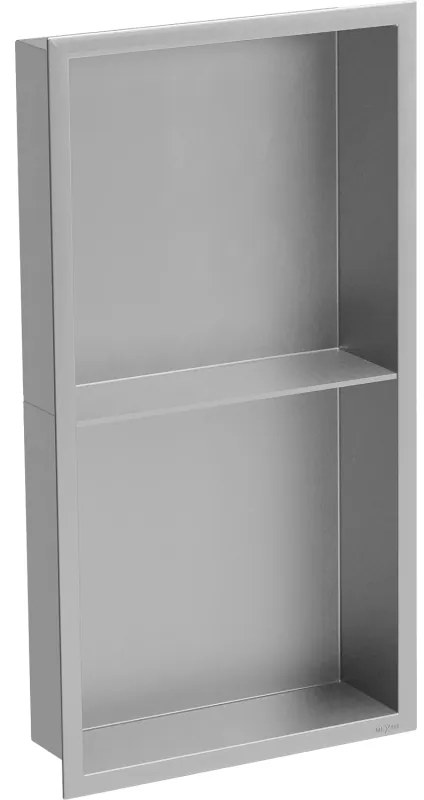 Mexen X-Wall-R, polička na zapustenie na obklad s golierom 60 x 30 cm, oceľová, 1910603010S