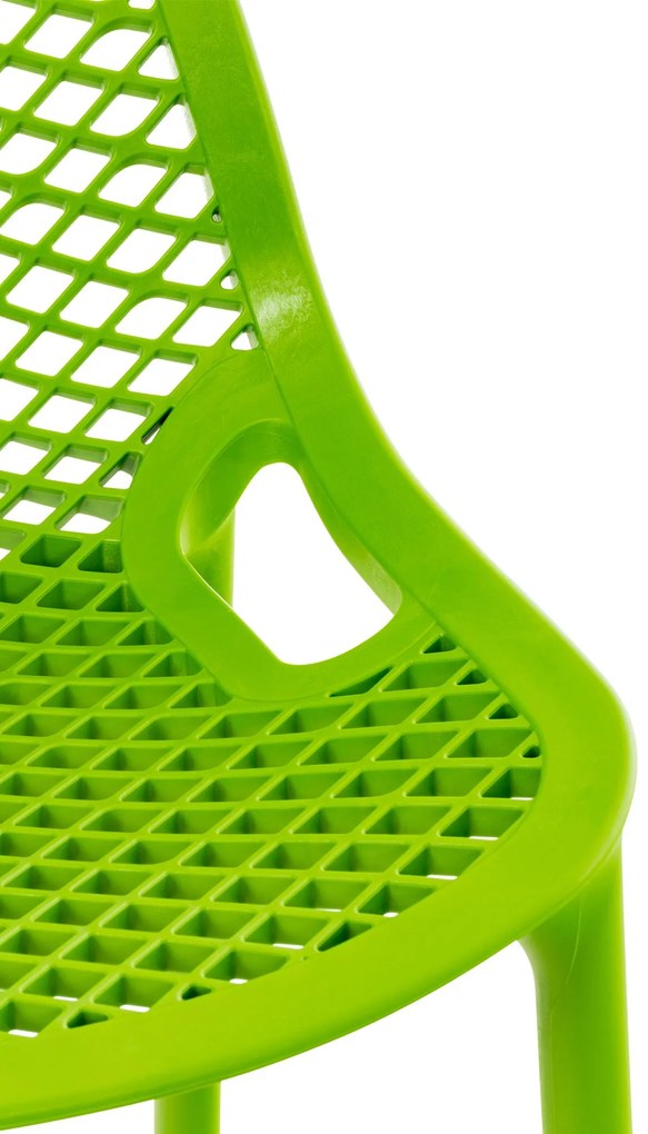 Plastová barová stolička DS10778434 - Zelená