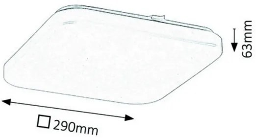 Rabalux 3340 - LED Stropné svietidlo ROB 1xLED/20W/230V