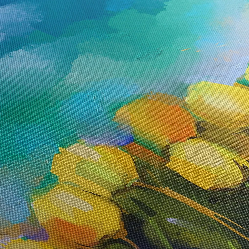 Obraz žltých tulipánov (70x50 cm)