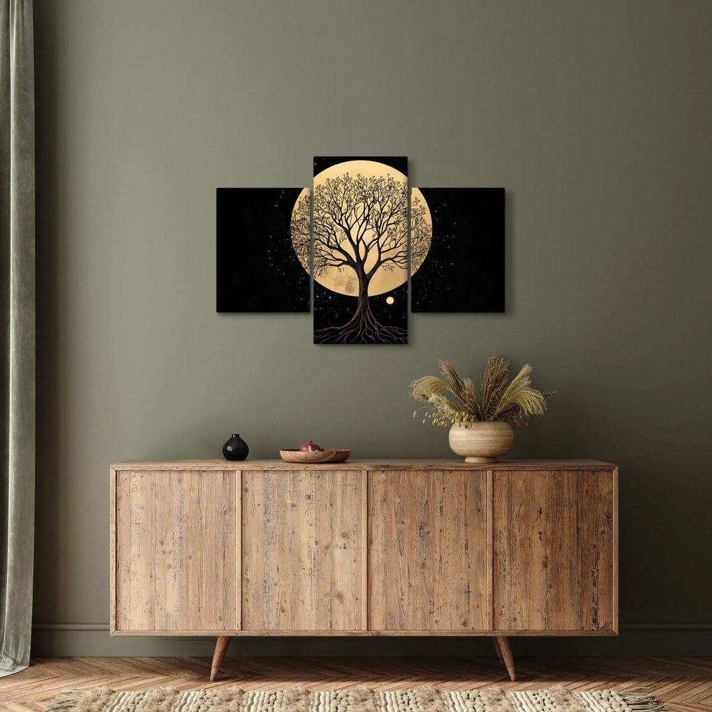 Obraz – Strom v zlatom splne I. (90x60 cm)