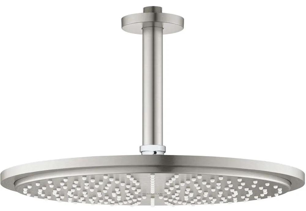 GROHE Rainshower Cosmopolitan EcoJoy horná sprcha 1jet, priemer 310 mm, s prívodom zo stropu 142 mm, Supersteel, 26067DC0