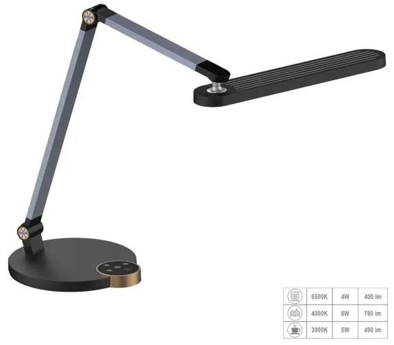 Prezent 31217 - LED Stmievateľná dotyková stolná lampa VIVID LED/10W/230V