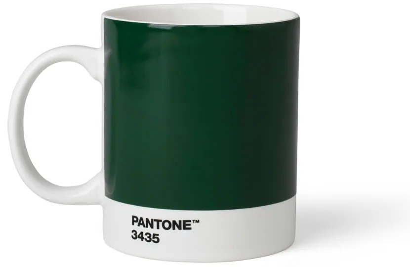 Tmavozelený keramický hrnček 375 ml Dark Green 3435 – Pantone