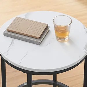 Odkladový stolík Vasagle Chipa čierno-biely