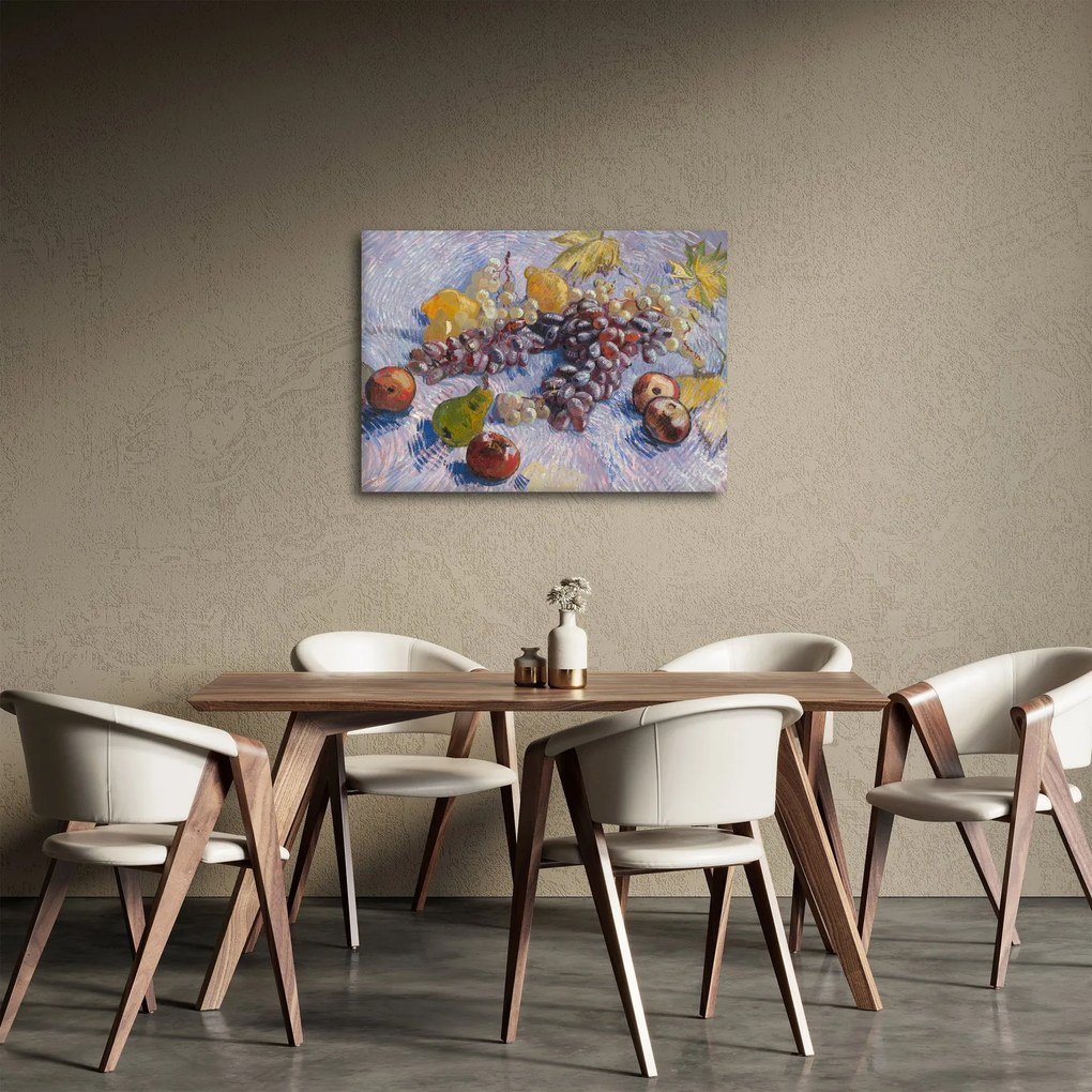 Obraz - Vincent van Gogh, Grapes, Lemons, Pears, and Apples, reprodukcia (70x50 cm)