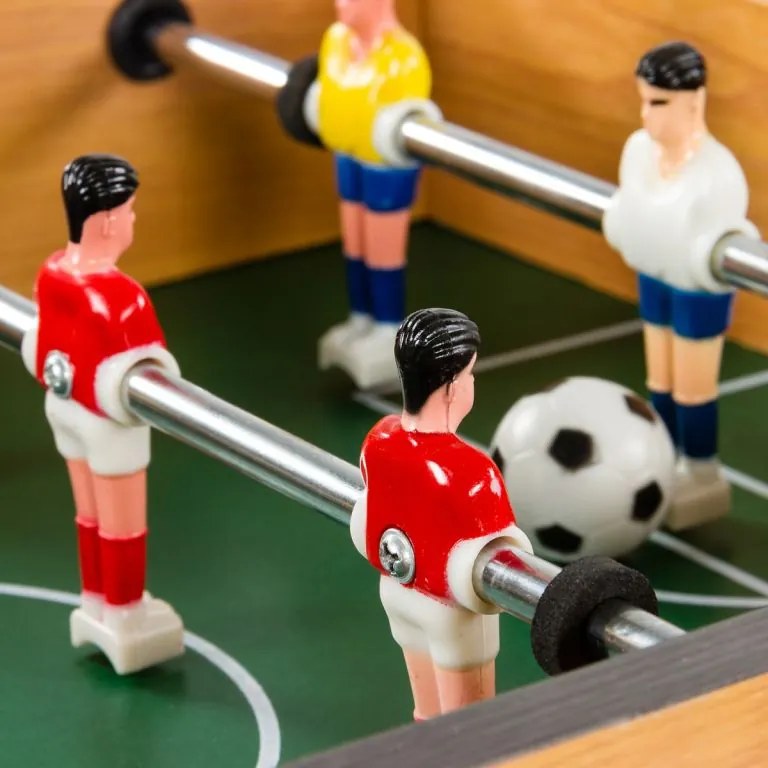 GamesPlanet® Mini stolný futbal, 51 x 31 x 8 cm, tmavý M40693