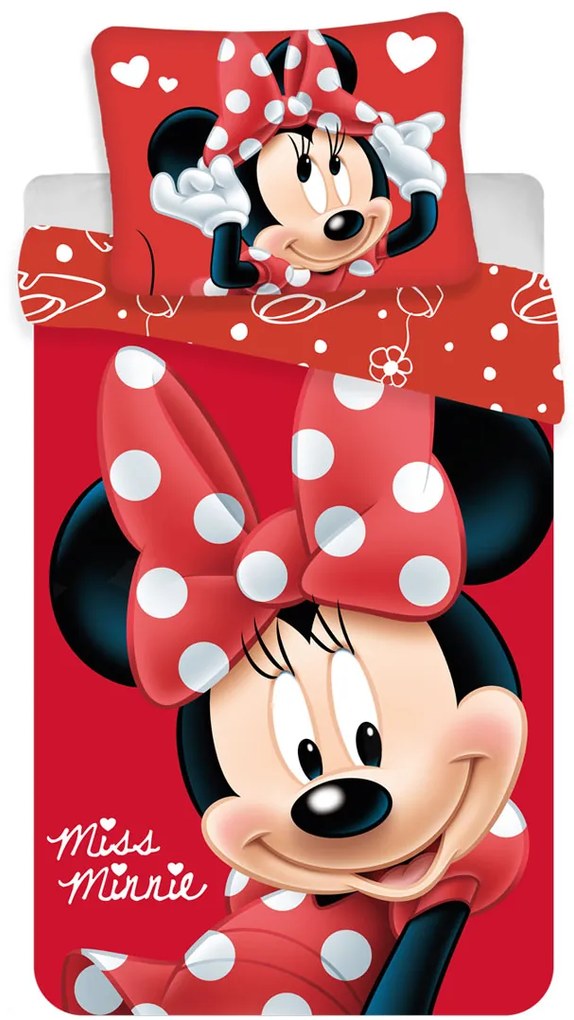 Obliečky Minnie Mouse 06 140x200 70x90 cm Mikrovlákno Jerry Fabrics