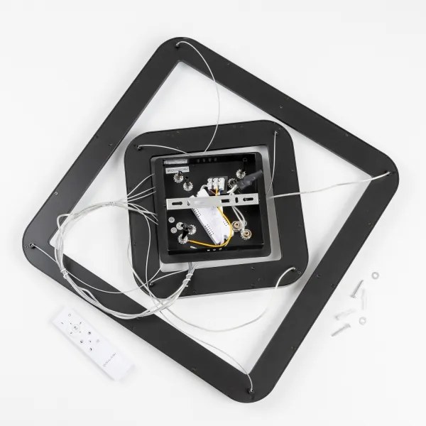 Brilagi - stmievateľný LED závesný luster na lanku FALCON SLIM LED/78W/230V 50x50 cm čierna + diaľkové ovládanie