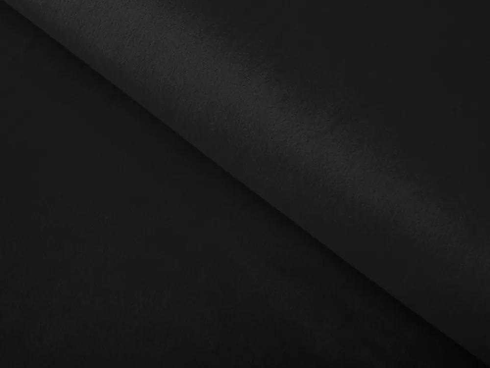 Biante Zamatový behúň na stôl Velvet Prémium SVP-023 Čierny 35x140 cm
