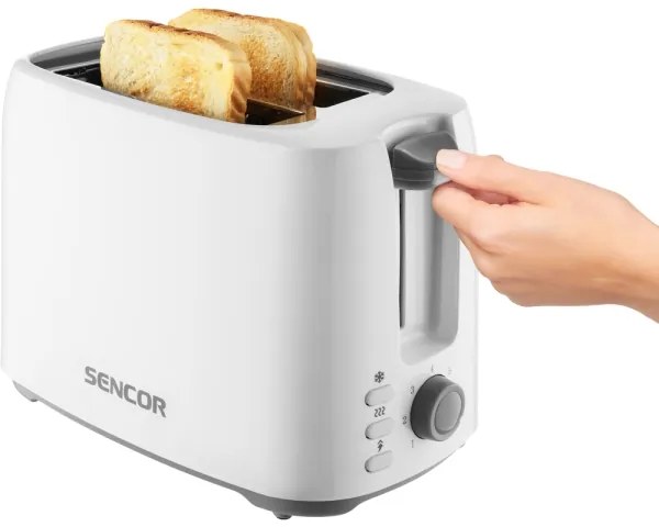 Sencor - Hriankovač s dvomi otvormi 750W/230V biela
