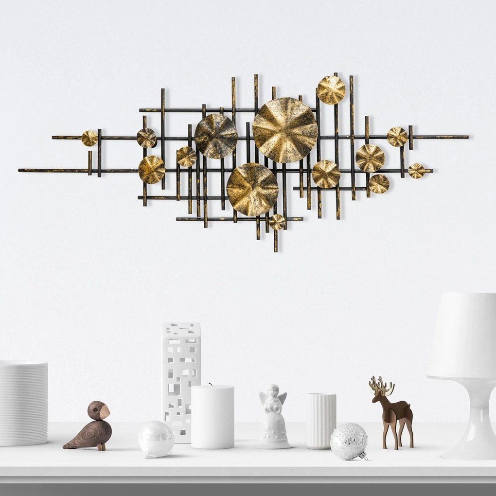 Nástenná kovová dekorácia Mihrimah viacfarebná