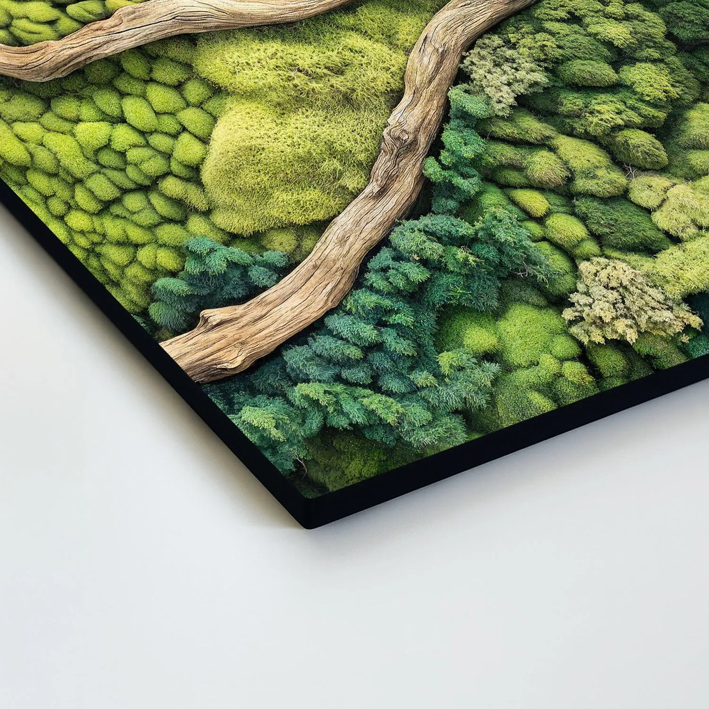 DUBLEZ | Imitácia machového obrazu - Konár v lese