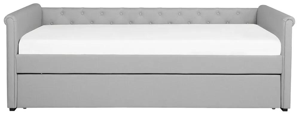 Rozkladacia posteľ 80 cm LISABON (s roštom) (svetlosivá). Vlastná spoľahlivá doprava až k Vám domov. 1022716