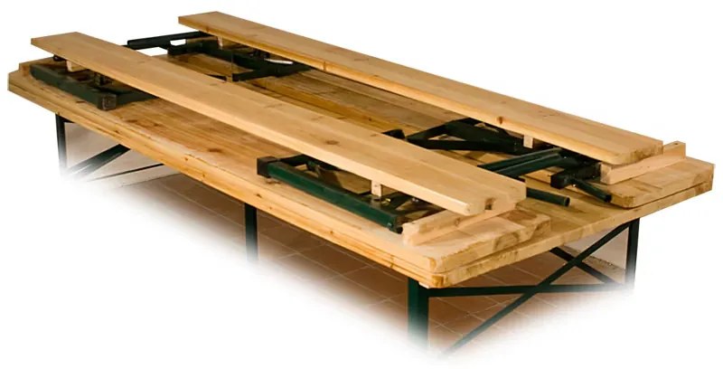 InternetovaZahrada Pivný set s opierkou 170 cm - skladací