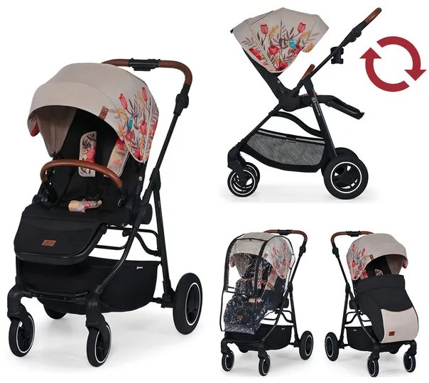 Športový kočík Kinderkraft All Road - BIRD PATTERN