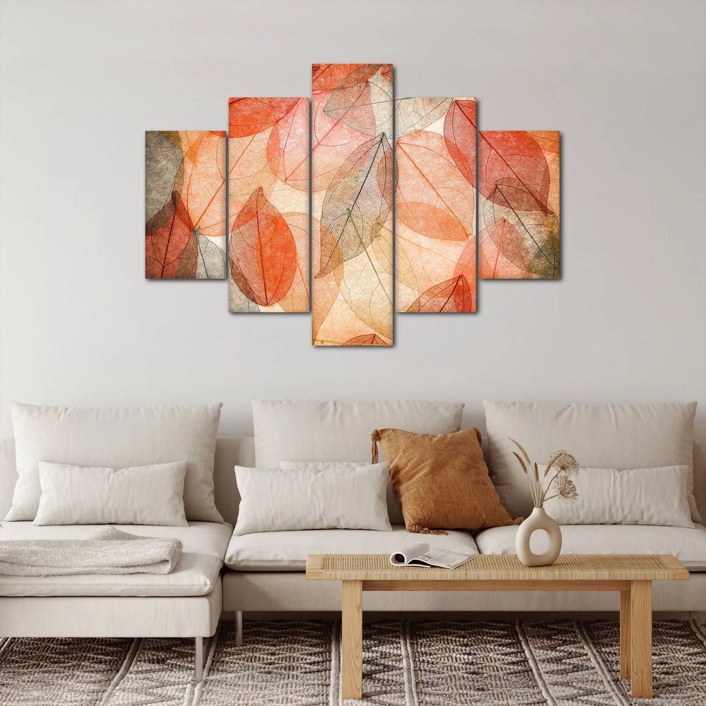 Obraz maľovaného jesenného lístia (150x105 cm)