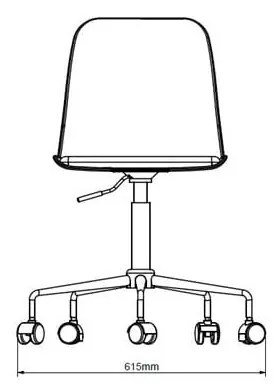 Sivá kancelárska stolička Unique Furniture