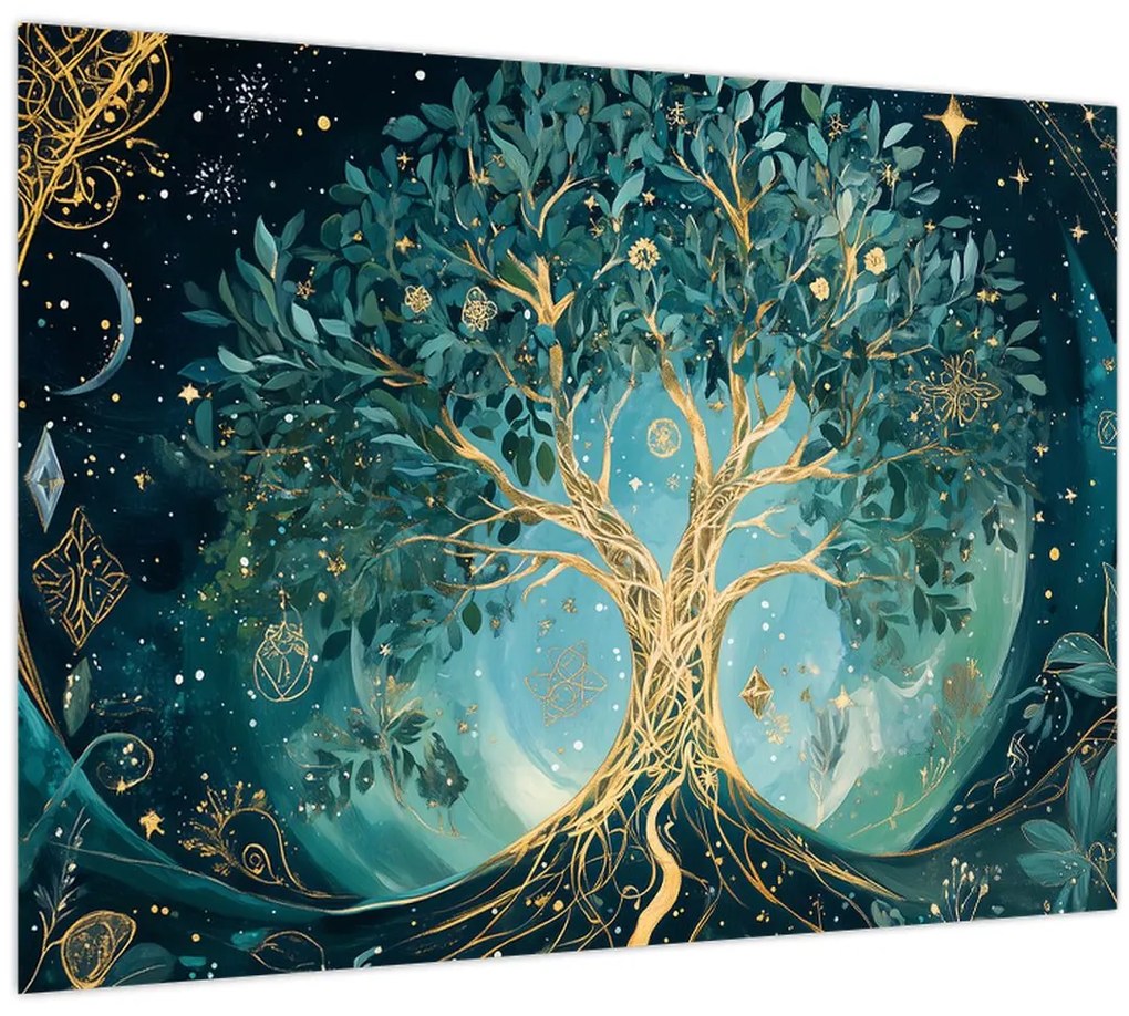 Obraz – Strom života vo vesmíre (70x50 cm)