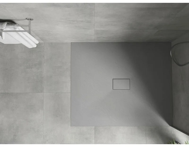 Mexen Hugo, SMC obdĺžniková sprchová vanička 120 x 100 cm, šedá, 42611012