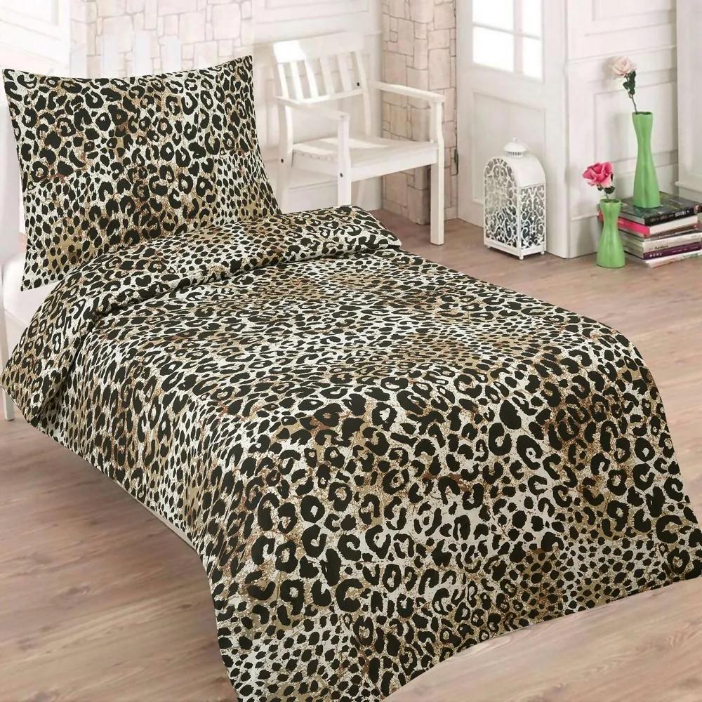 HOD Obliečky SALMA Leopard Bavlna 70x90 140x200 cm