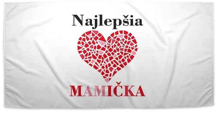 Sablio Uterák Najlepšia mamička - 50x100 cm