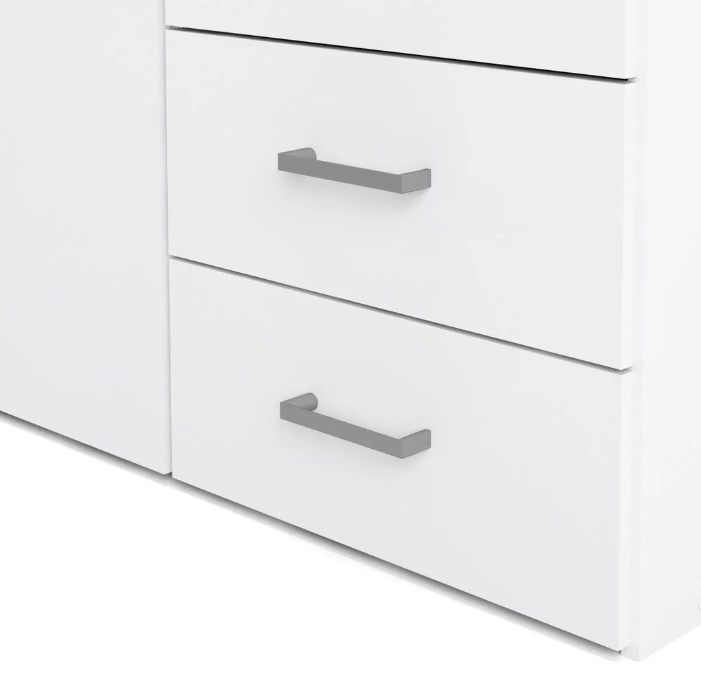 Šatníková skriňa Sida 77 cm biela