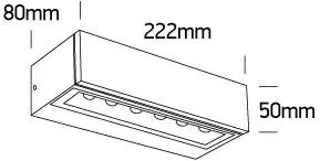 Vonkajšie nástenné svietidlo ONE LIGHT ext. nástenné svietidlo 67522A/AN/W