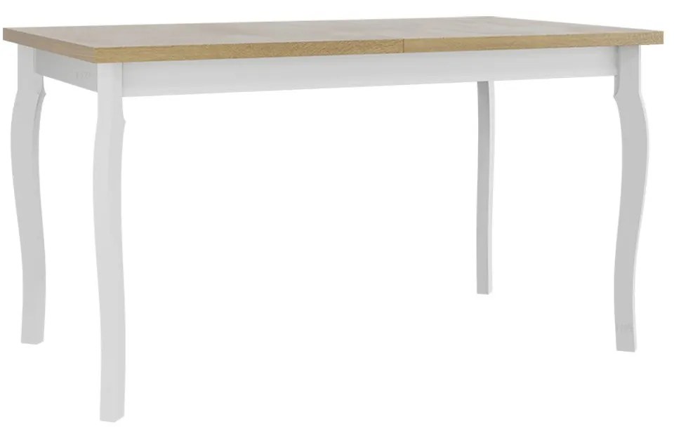 Jedálenský stôl Diesel 80 x 140/180 V, Morenie: dub artisan L, Farby nožičiek: čierna