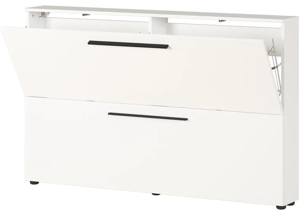 Biela závesná skrinka na topánky Utah - Germania