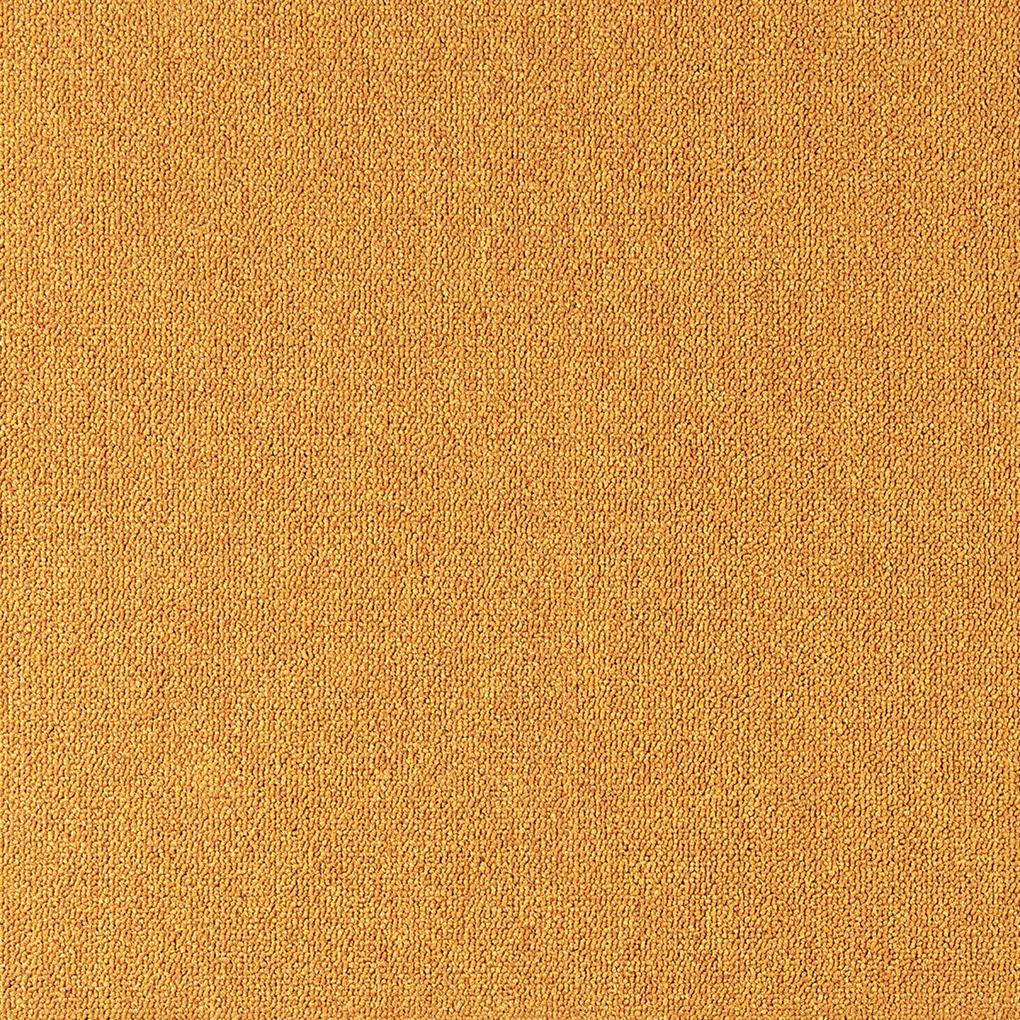 Tapibel Metrážny koberec Cobalt SDN 64049 - AB horčicový, záťažový - Kruh s obšitím cm