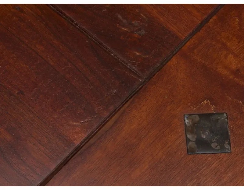 furniture-nabytek.cz - Masívny konferenčný stolík Texas z akácie, lakovaný, hnedý – 60×60×45 cm