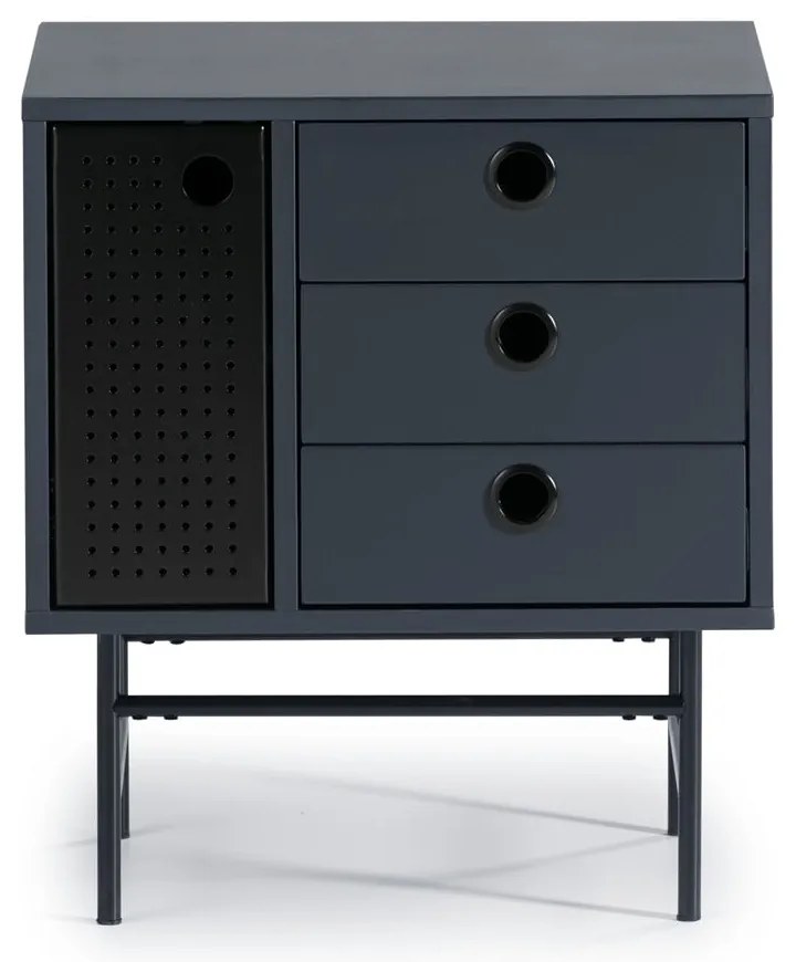 Tmavomodrý nočný stolík Teulat Punto