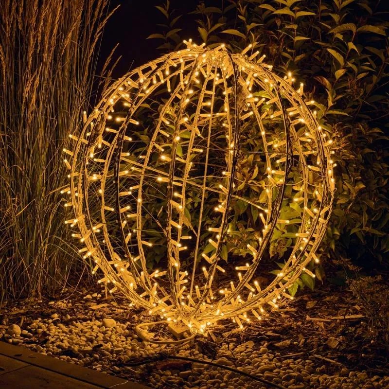 DECOLED Svetelná guľa LED, teplá biela, priemer 60 cm