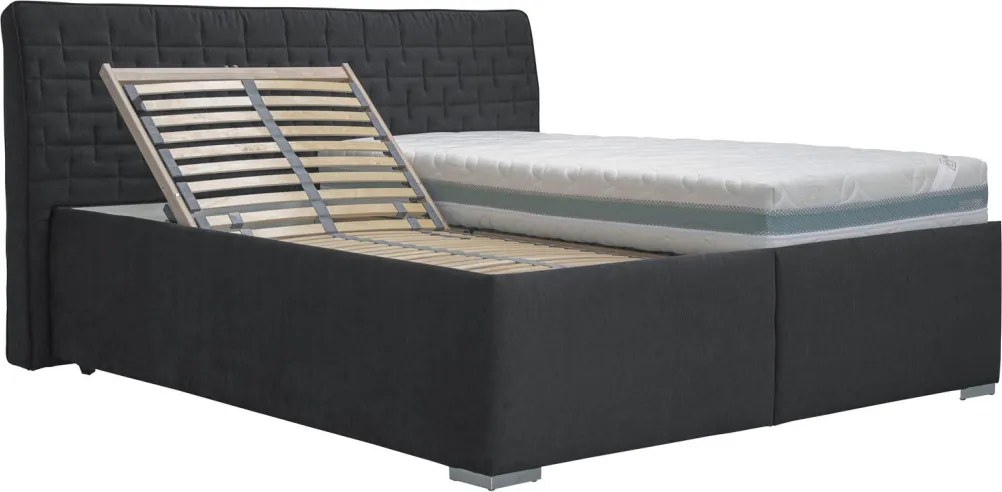 Posteľ Rita 180x200 cm, antracitová látka