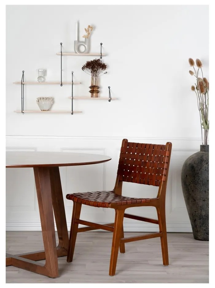 Hnedé jedálenské stoličky z teakového dreva v súprave 2 ks Perugia – House Nordic