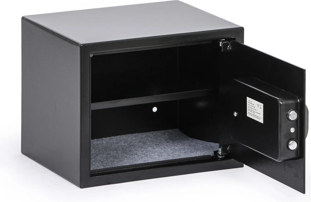 Nábytkový sejf s elektronickým zámkom a LCD displejom, 300 x 380 x 300 mm