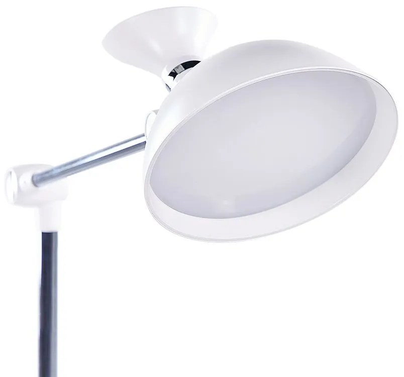 Stojaca LED lampa 169 cm biela ANDROMEDA Beliani