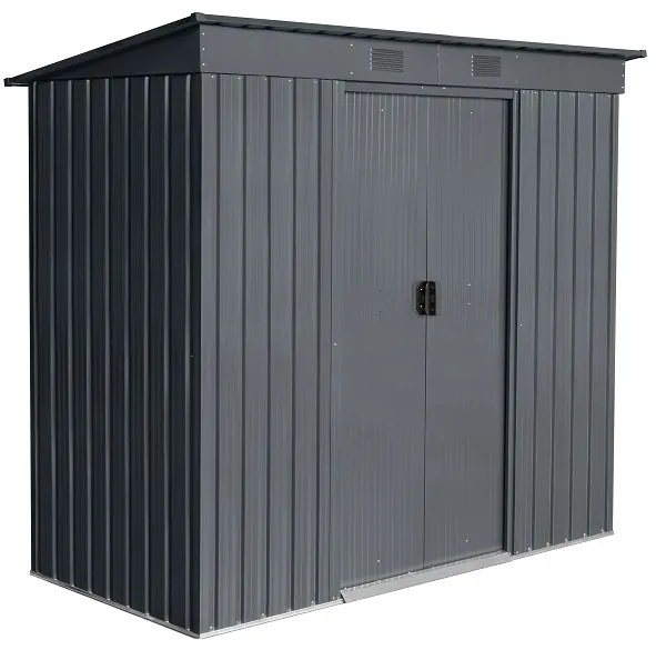 Záhradný domček BestBerg ZDR-2A / 2,4 m² / 110 x 217 x 191 cm / sivá