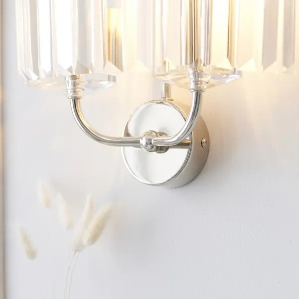 Endon 106448 - Nástenné svietidlo CHESTERFIELD 2xE14/6W/230V lesklý chróm