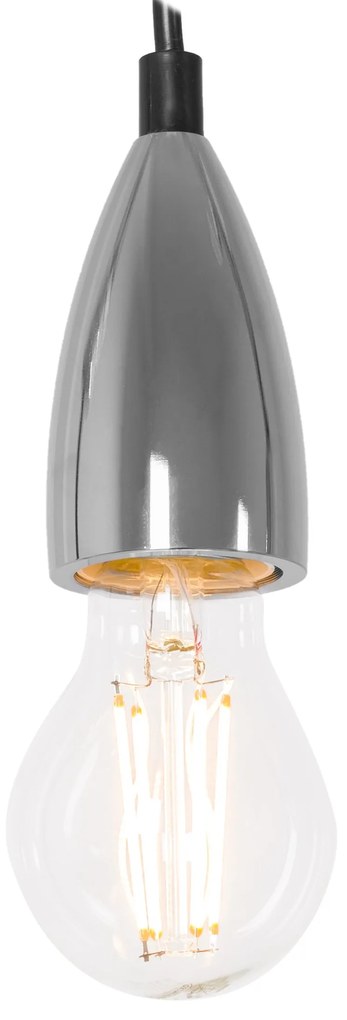 Toolight Toolight, stropná lampa závesná 1xE27, APP358-1CP, chróm, OSW-08424